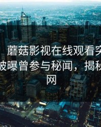 【爆料】蘑菇影视在线观看突发：大V在深夜被曝曾参与秘闻，揭秘席卷全网